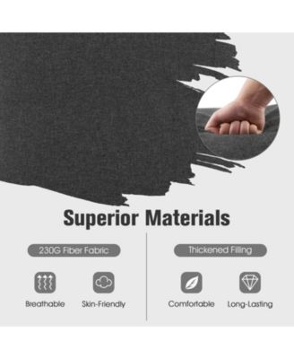 2PCS Patio Lounge Chair Recliner Chair w/ 3-Position Adjustable Backrest & Cushion