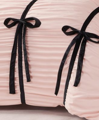 Amelie Velvet Bows Ruched 3-Pc. Comforter Set, King