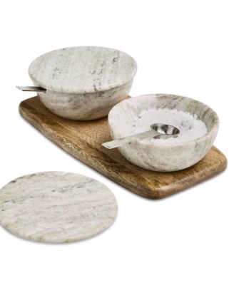 Marble Salt and Pepper Bowls, Macy's Exclusive