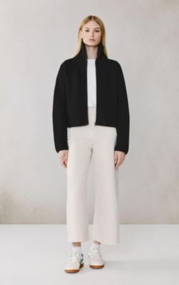 Womens Noelle Wool Blend Cropped Cardigan