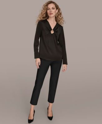 Women's V-Neck Embellished Top