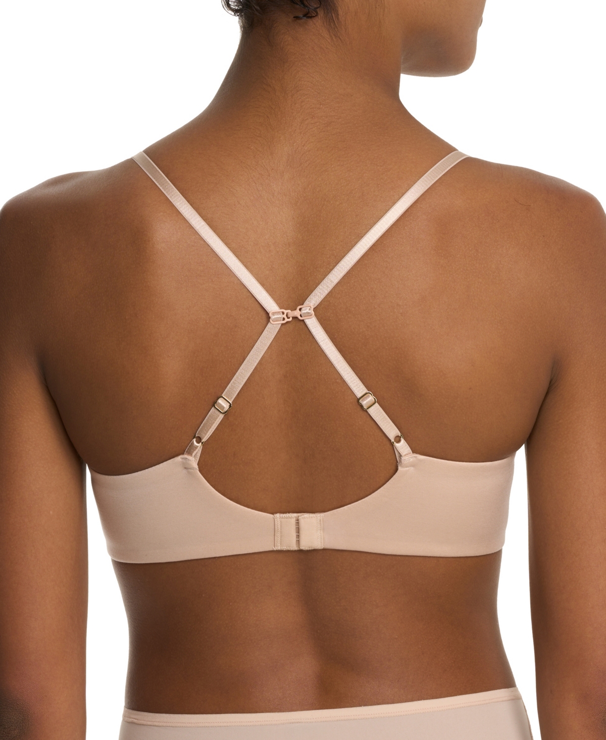 Natori Soft Focus Comfort Underwire Convertible Demi Bra In Neutral
