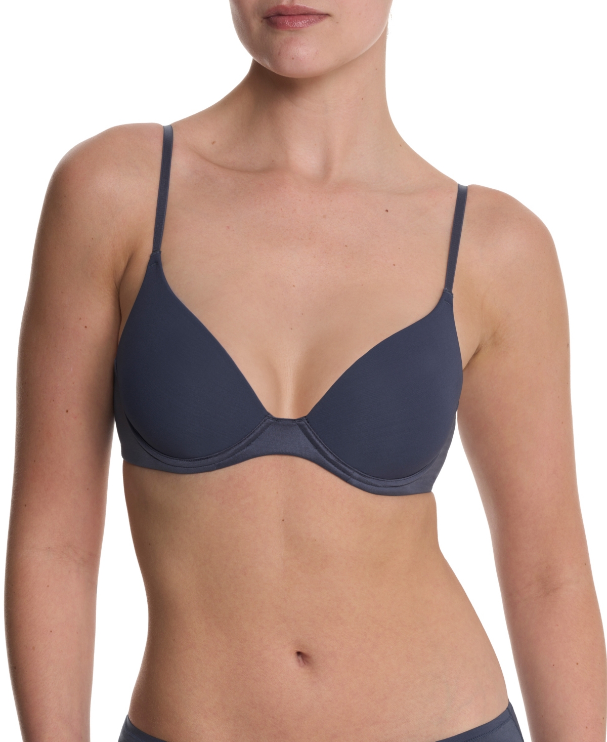Natori Soft Focus Comfort Convertible Demi T-shirt Bra In Blue