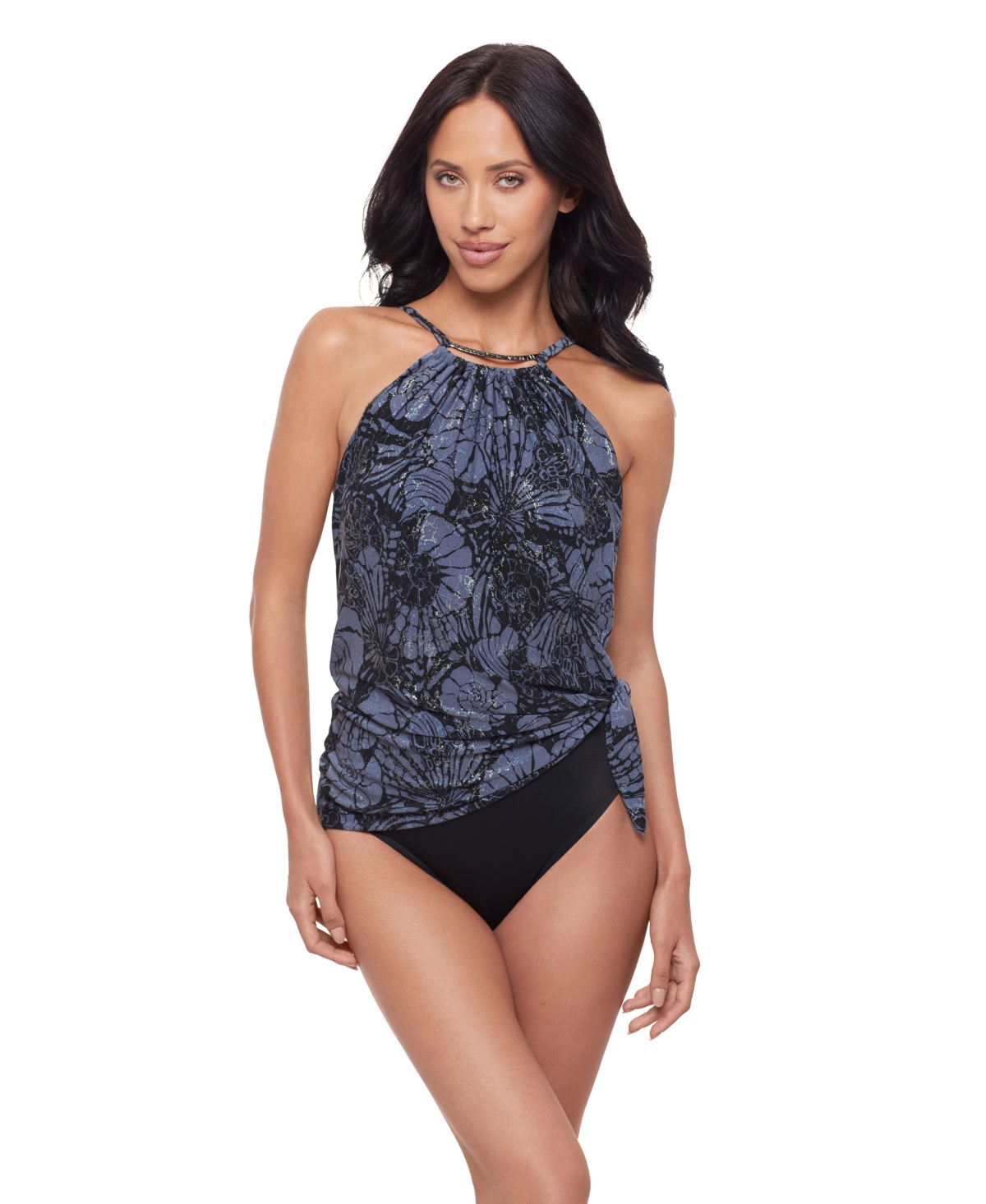 Magicsuit Women's Solids Parker Underwire Swimdress In Blue