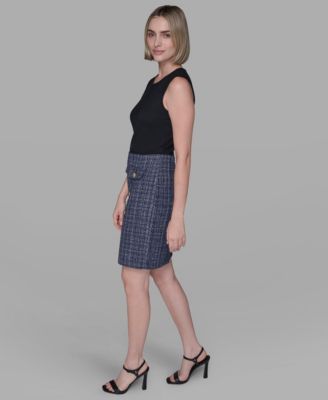 Women's Textured Twofer Mini Dress