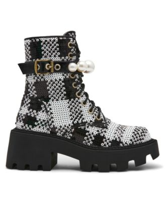 Women's Jonnie Embellished Combat Booties
