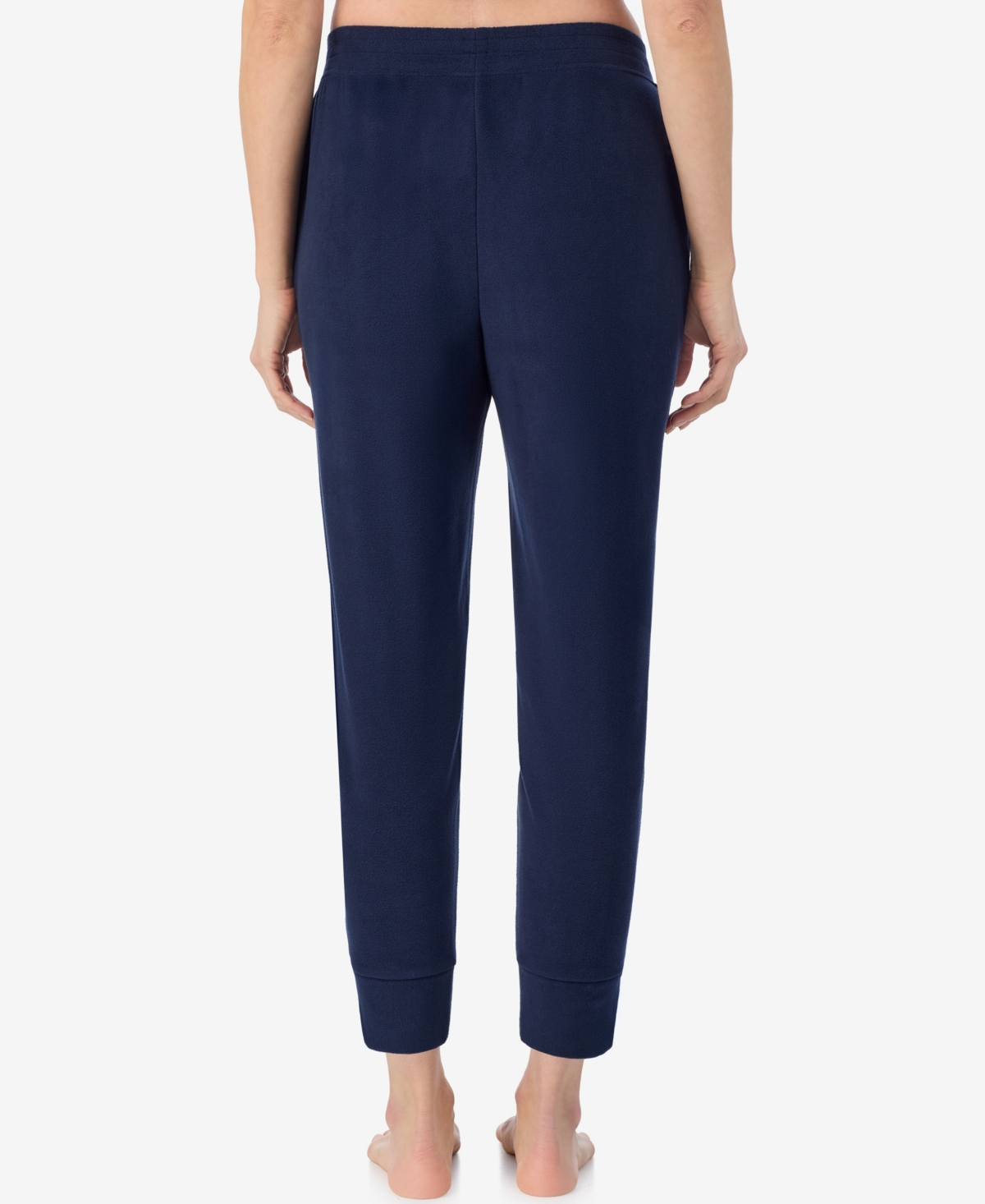 Cuddl Duds X Jennifer Lake Fleecewear With Stretch Cropped Jogger In Blue