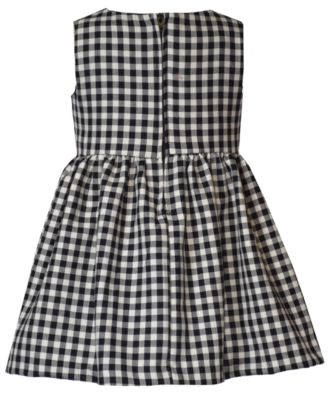 Baby Girls' Collared Car Coat and Woven Plaid Dress, 2-Piece Set