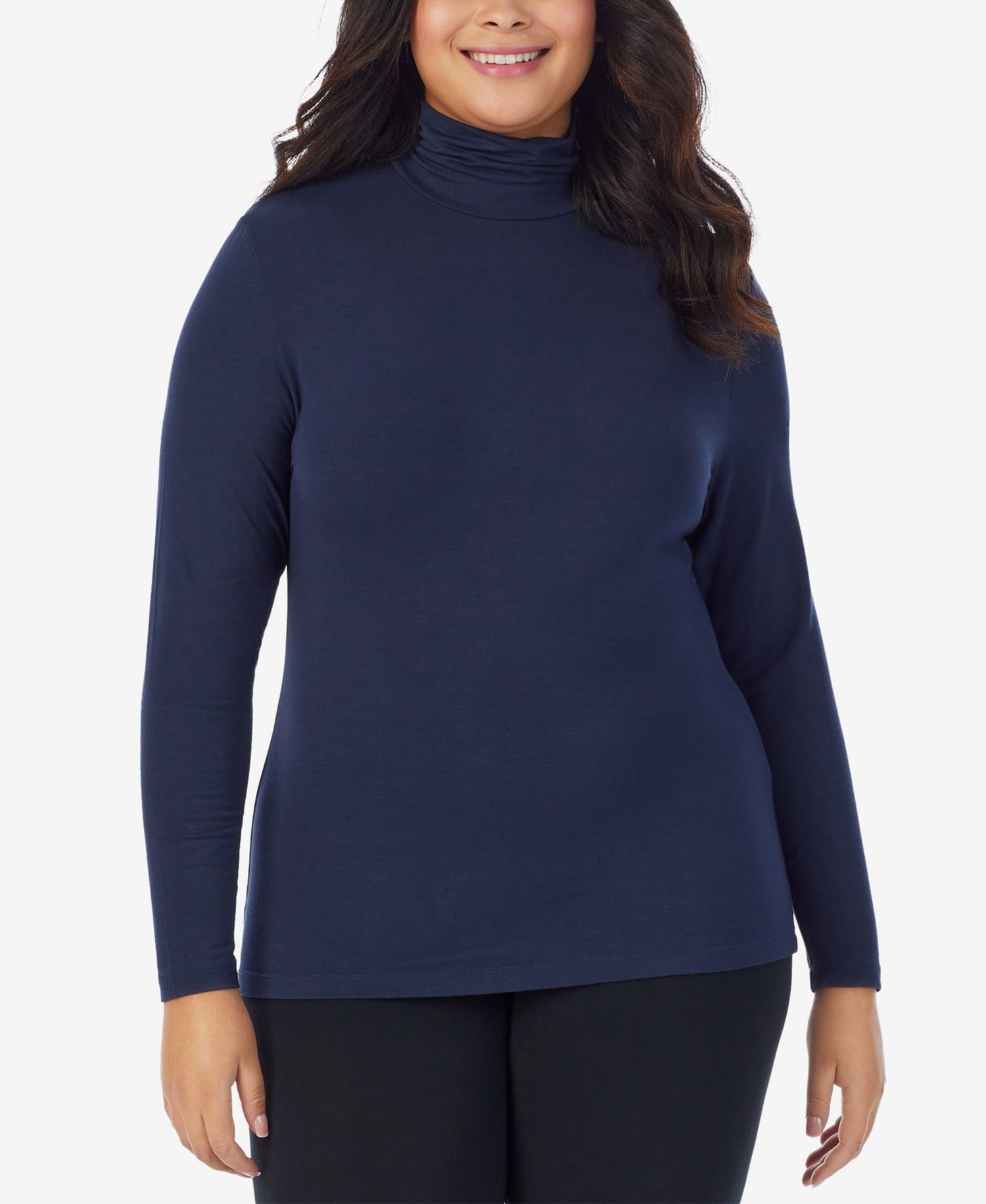 Plus Size Softwear with Stretch Turtleneck