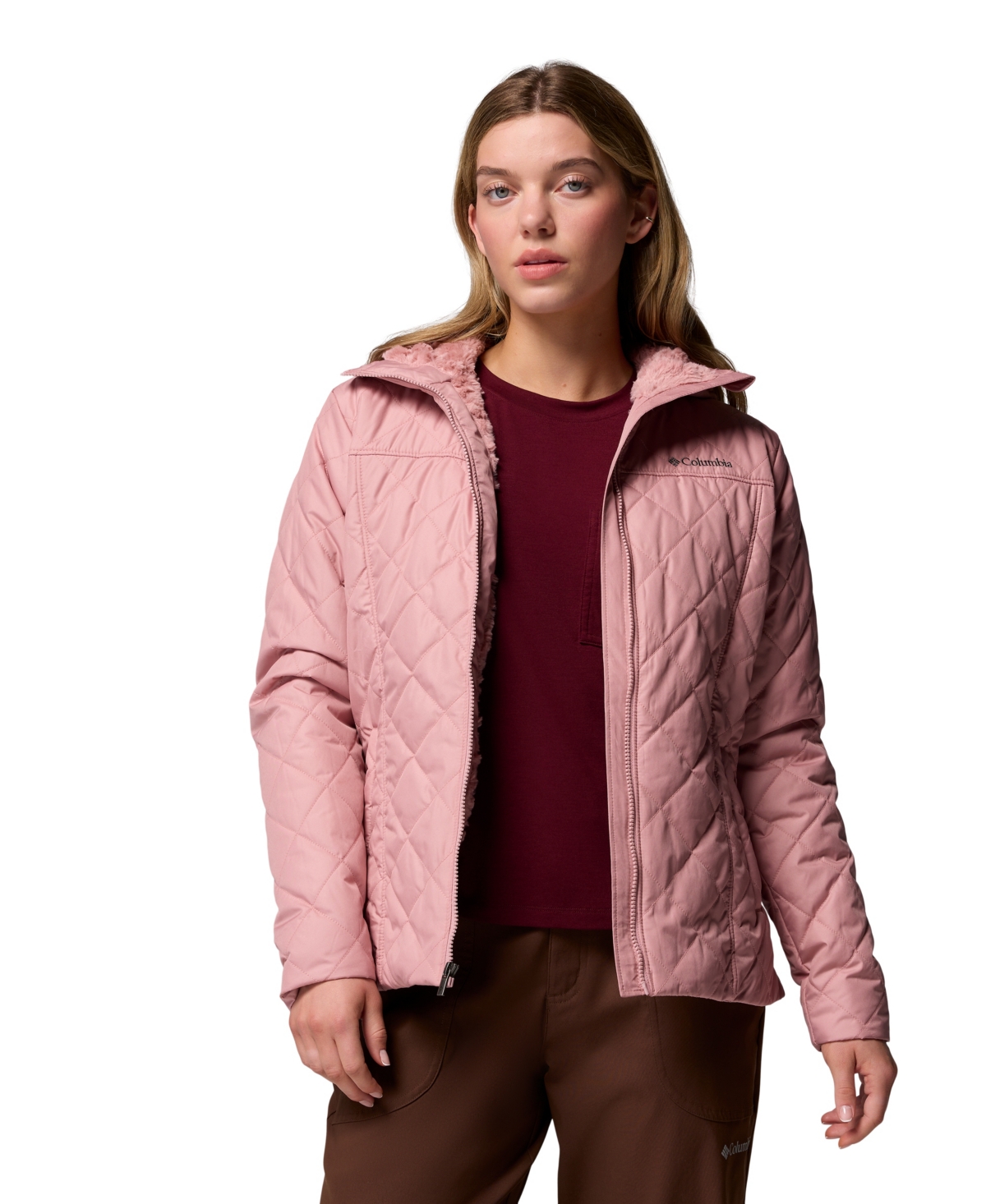 Columbia Women's Copper Crest Ii Quilted Hooded Jacket In Neutral