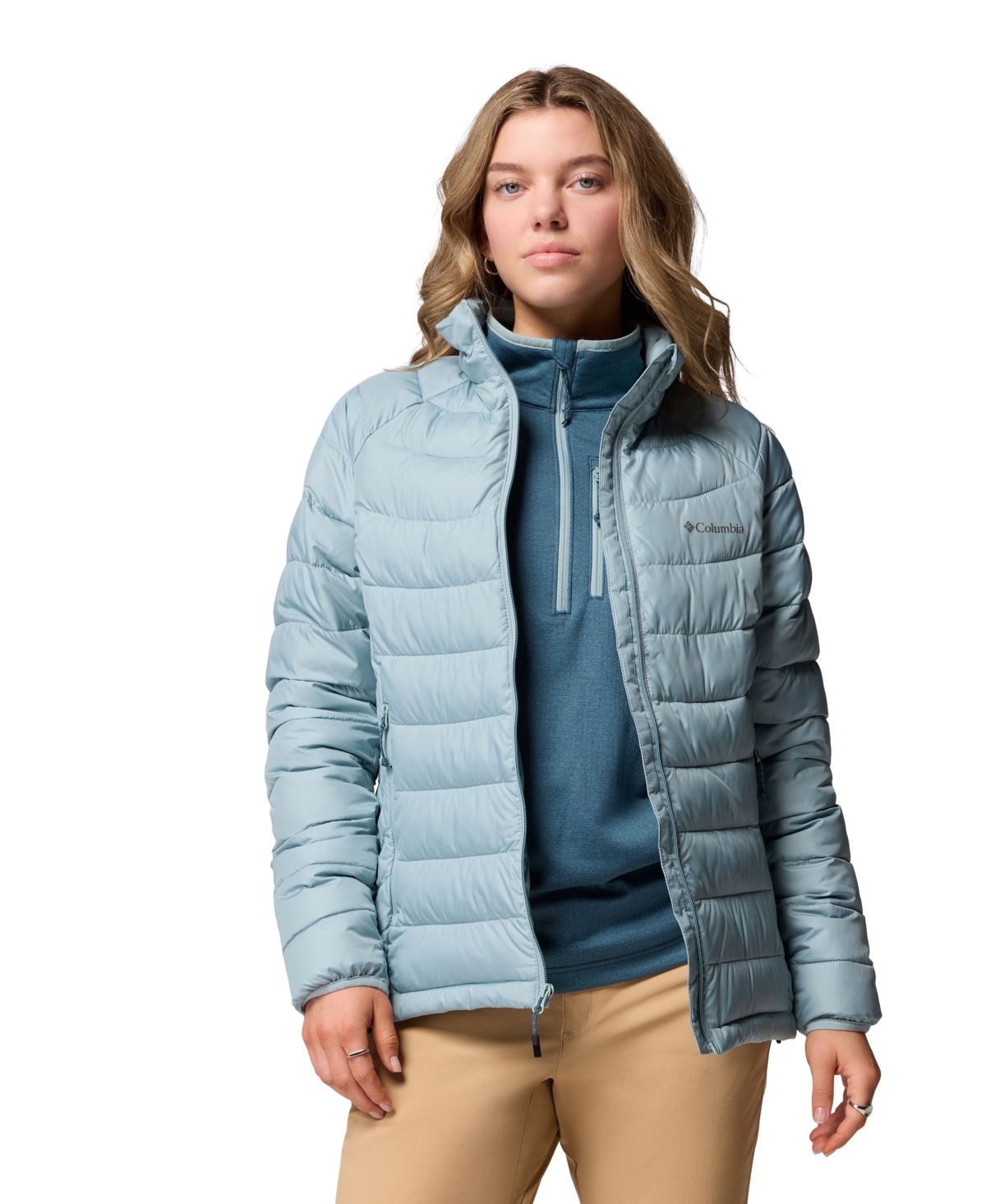 Columbia Women's Powder Lite Ii Full Zip Jacket In Blue