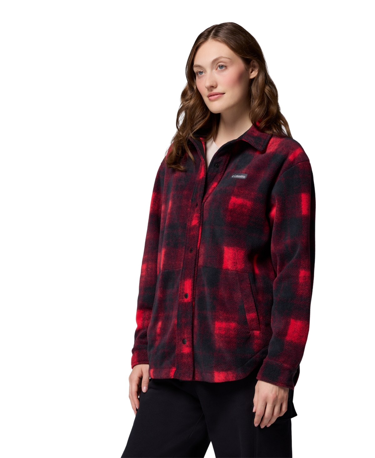 Columbia Women's Benton Springs Ii Fleece Shirt Jacket In Red