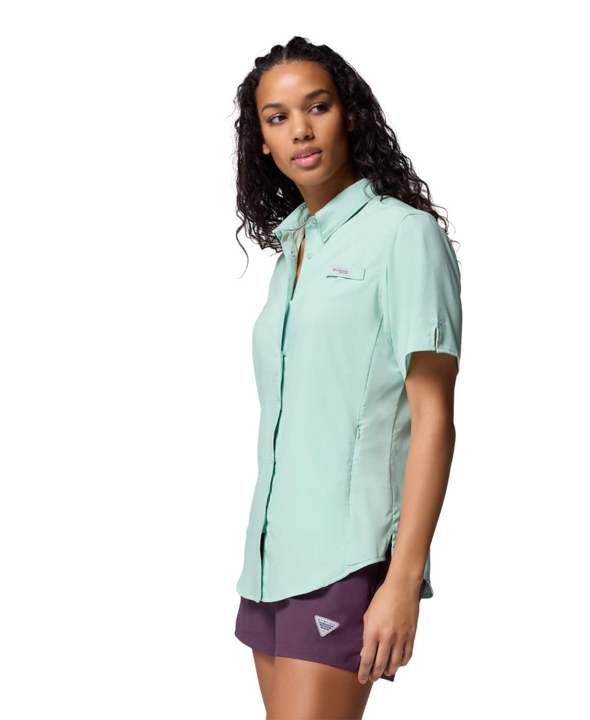Columbia Women's Tamiami Short Sleeve Shirt In Blue