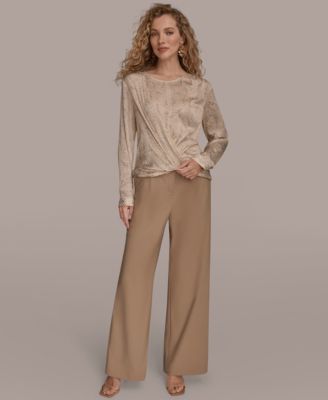 Women's Long Sleeve Drape Top