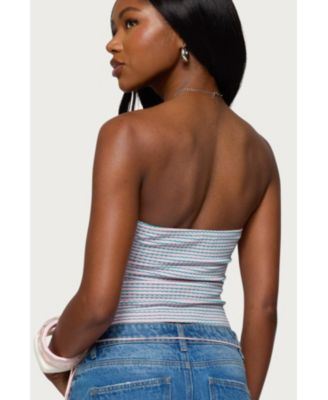 Women's Veranda Textured Striped Tube Top