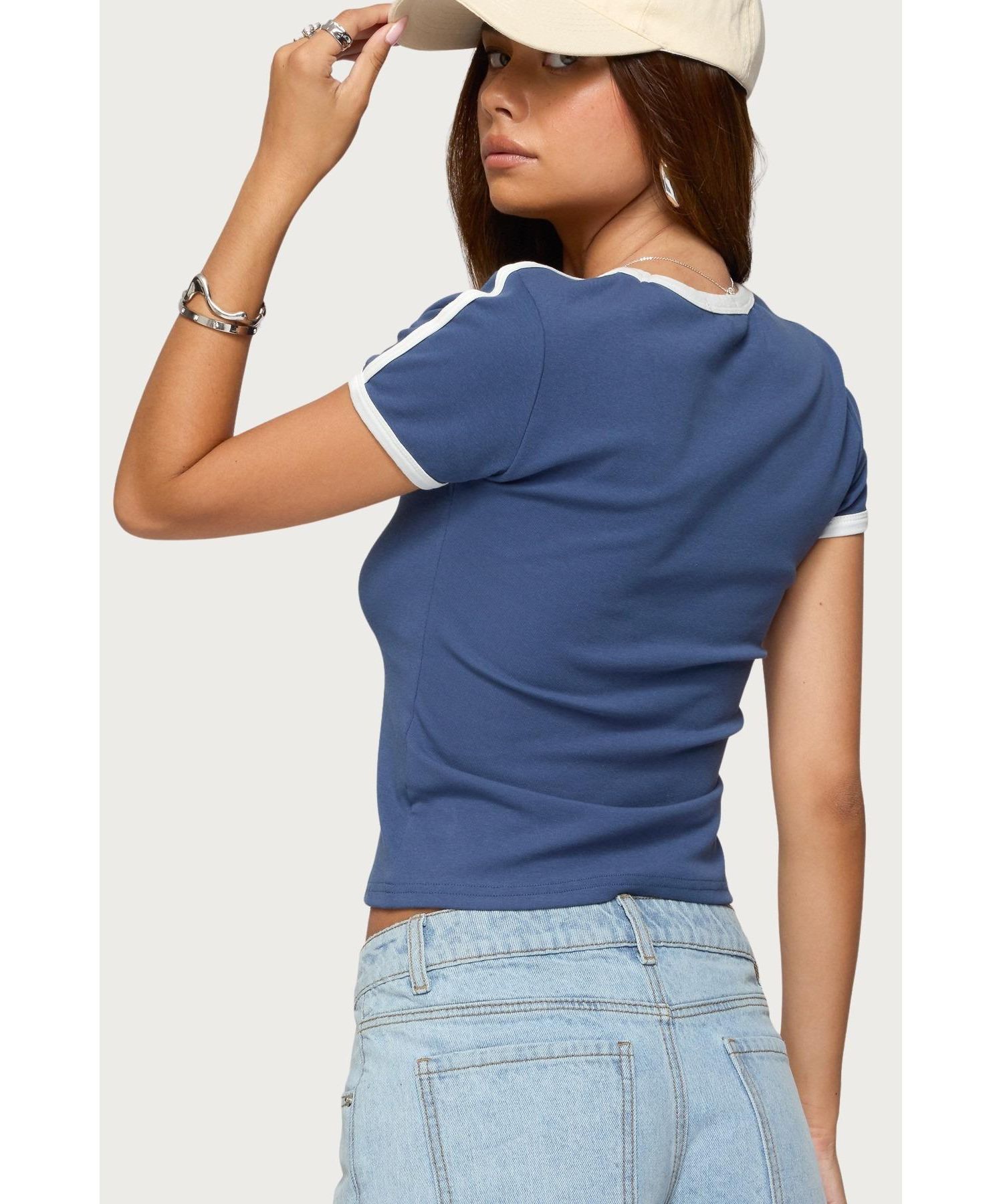 Womens Los Angeles Contrast T Shirt