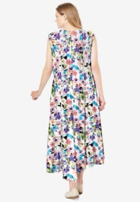 Petite Plus Within Pintucked Sleeveless Dress