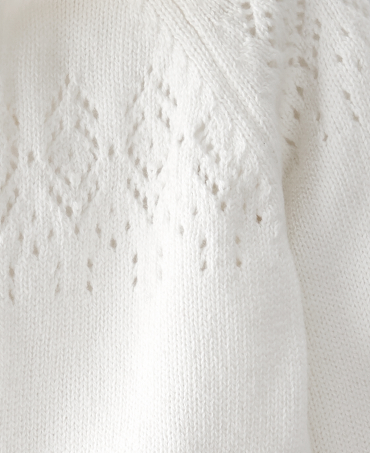 Carter's Little Planet By  Baby Boys Or Baby Girls Organic Sweater Knit Pointelle Jumpsuit In White