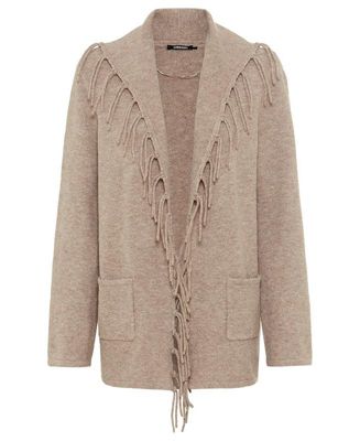 Women's Fringe Trim Cardigan
