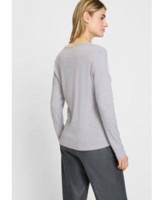 Women's Solid Long Sleeve T-Shirt