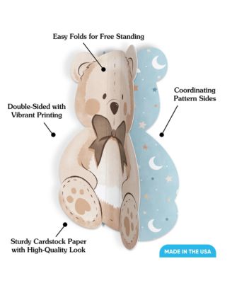 Freestanding 3D We Can Bearly Wait Centerpiece Table Decorations - 8 Count