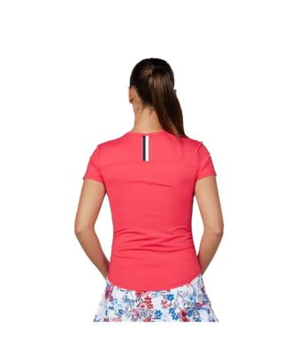 Women's Wild Flowers Short Sleeve Tennis Shirt