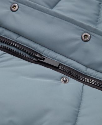 Boys Cozy Grid Puffer Jacket