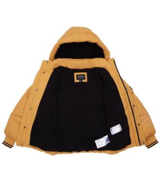 Boys Cozy Grid Puffer Jacket