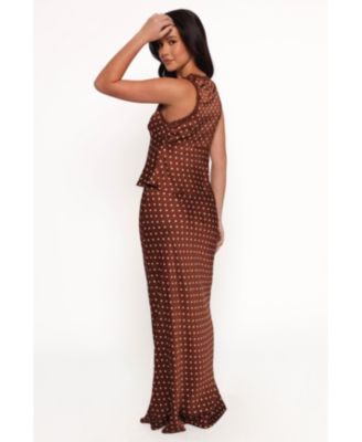 Women's Velman Skirt - Brown Polka Dot
