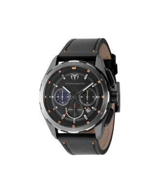 Men's TM-318087 OCEAN Quartz Black Dial Watch