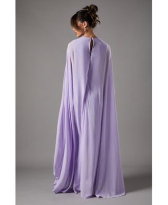 Women's Cape Sleeve Maxi Dress