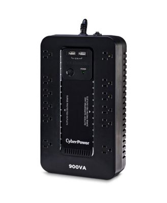 ST900U 12-Outlet Compact Standby UPS with 2x USB Type-A Ports, 900 VA / 500W Power