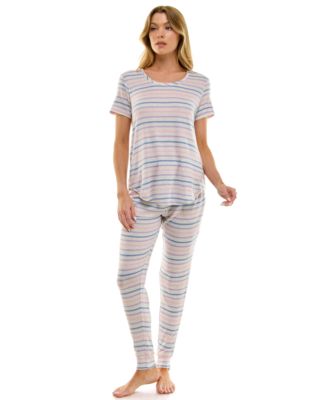 Scoop Neck T-Shirt & Jogger Pants Pajama Set