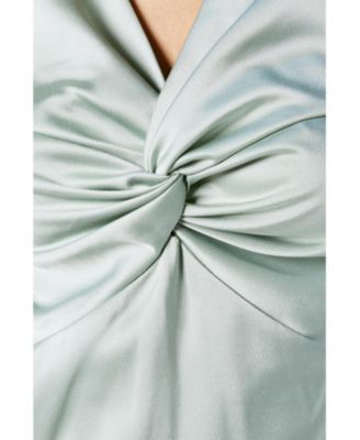 Women's Satin Bridesmaids Midi Dress
