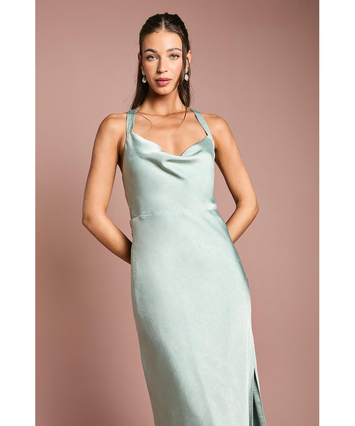 Women's Satin Bridesmaids Dress