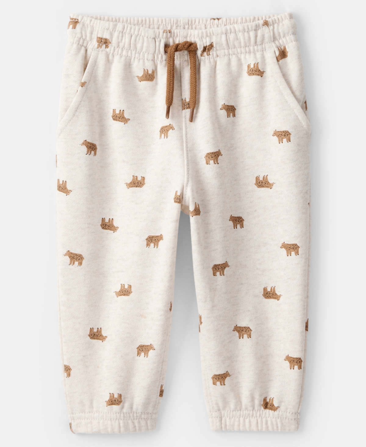 Carter's Toddler Boys Teddy Jacket And Joggers, 2-piece Set In Brown