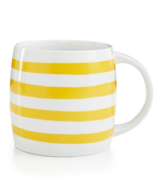 Martha Stewart Collection - Whim Mugs Collection Yellow Stripe Mug