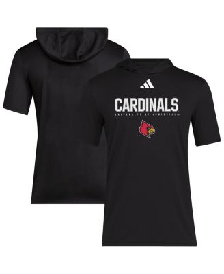 adidas - Men's Black Louisville Cardinals 2025 AREOREADY Sideline Training Hooded T-Shirt