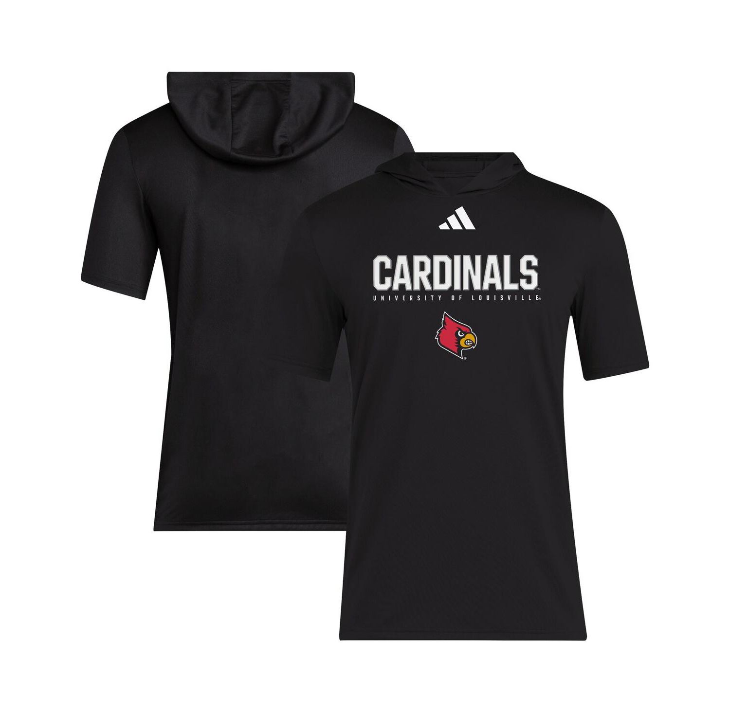 Men's Black Louisville Cardinals 2025 AREOREADY Sideline Training Hooded T-Shirt