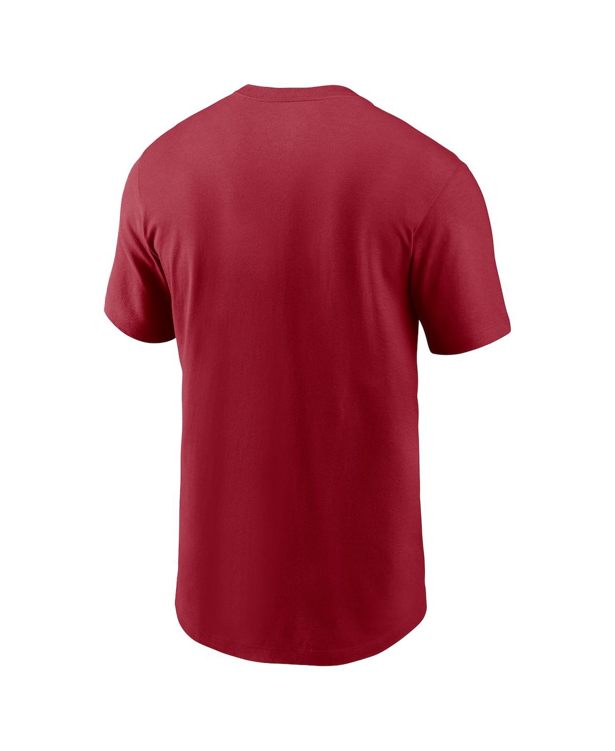 Nike Men's Big And Tall Cardinal Arizona Cardinals Logo Essential Legend Performance T-shirt In Red