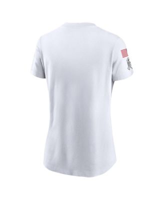 Women's White New York Giants 2024 Salute To Service Legend Performance T-Shirt