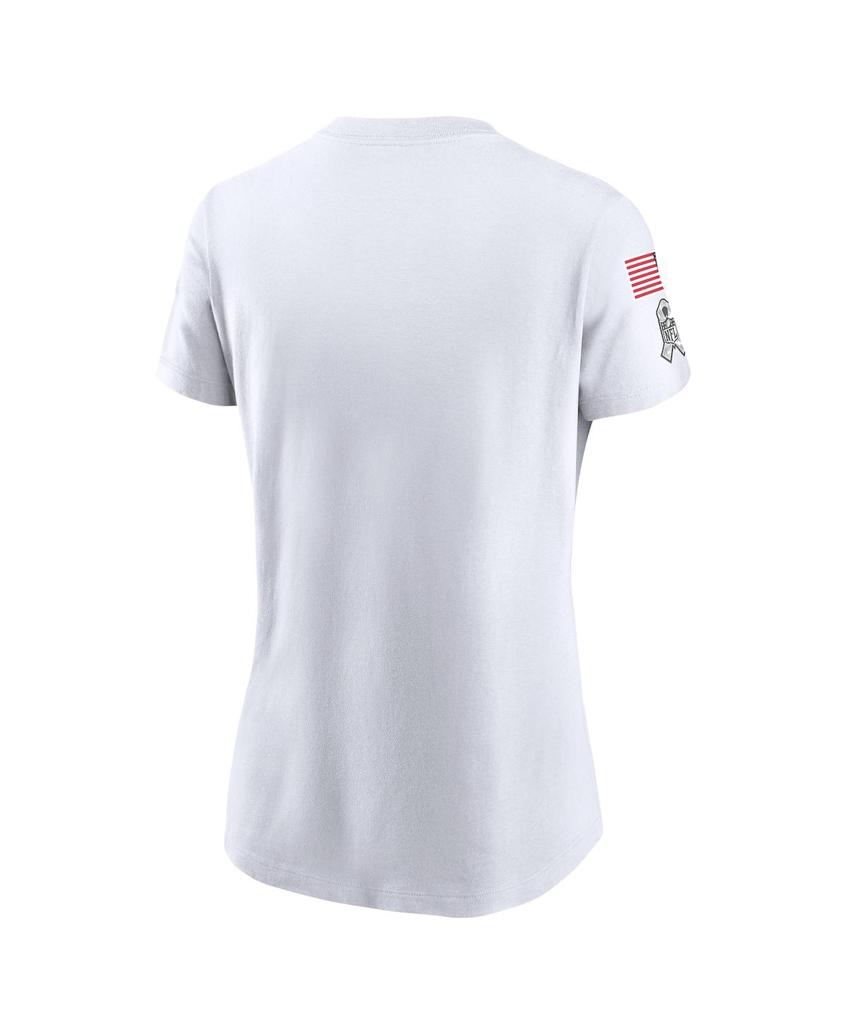 Nike White New York Giants 2024 Salute To Service Legend Performance T-shirt In White