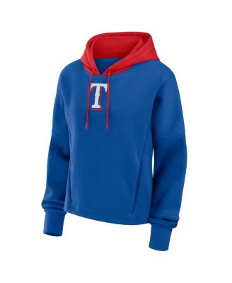 Women's Royal Texas Rangers Oversized Legacy Favorite Spectator Pullover Hoodie