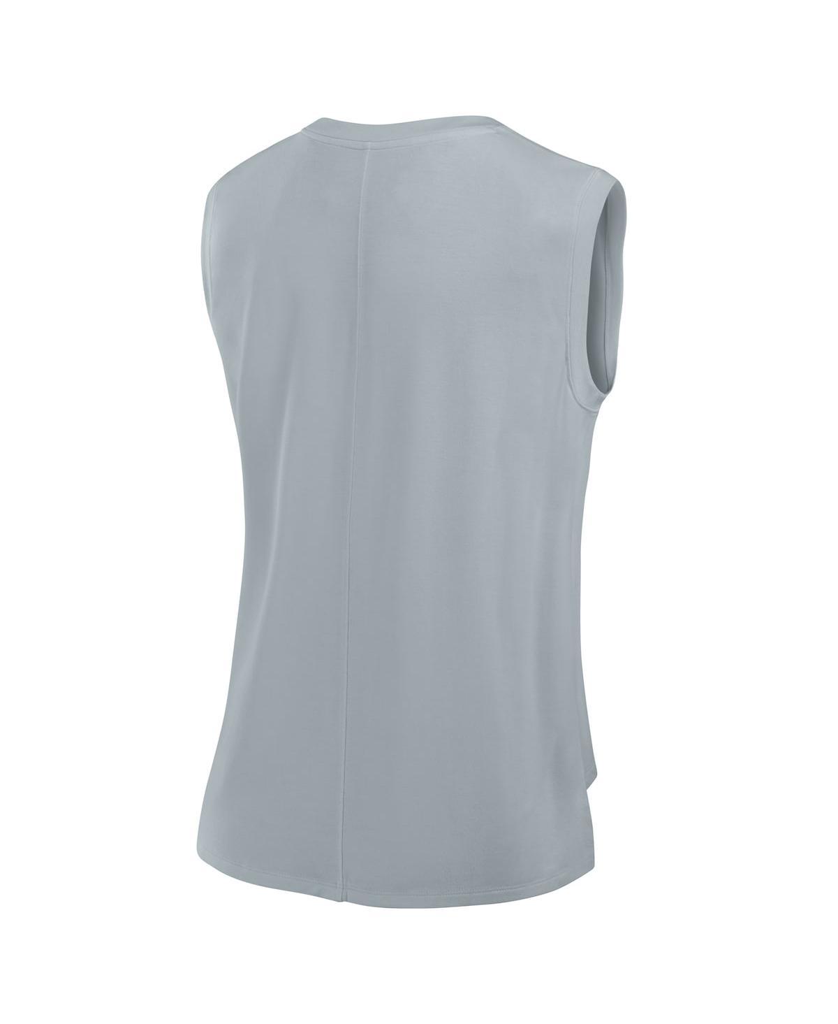 Fanatics Women's Gray Las Vegas Raiders Studio Embrace Tank Top In Gray