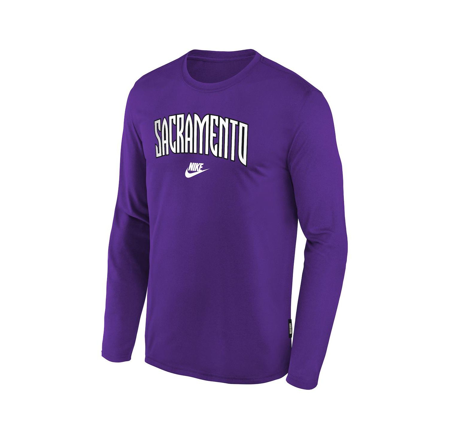 Big Boys and Girls Purple Sacramento Kings Hardwood Classics Long Sleeve T-Shirt