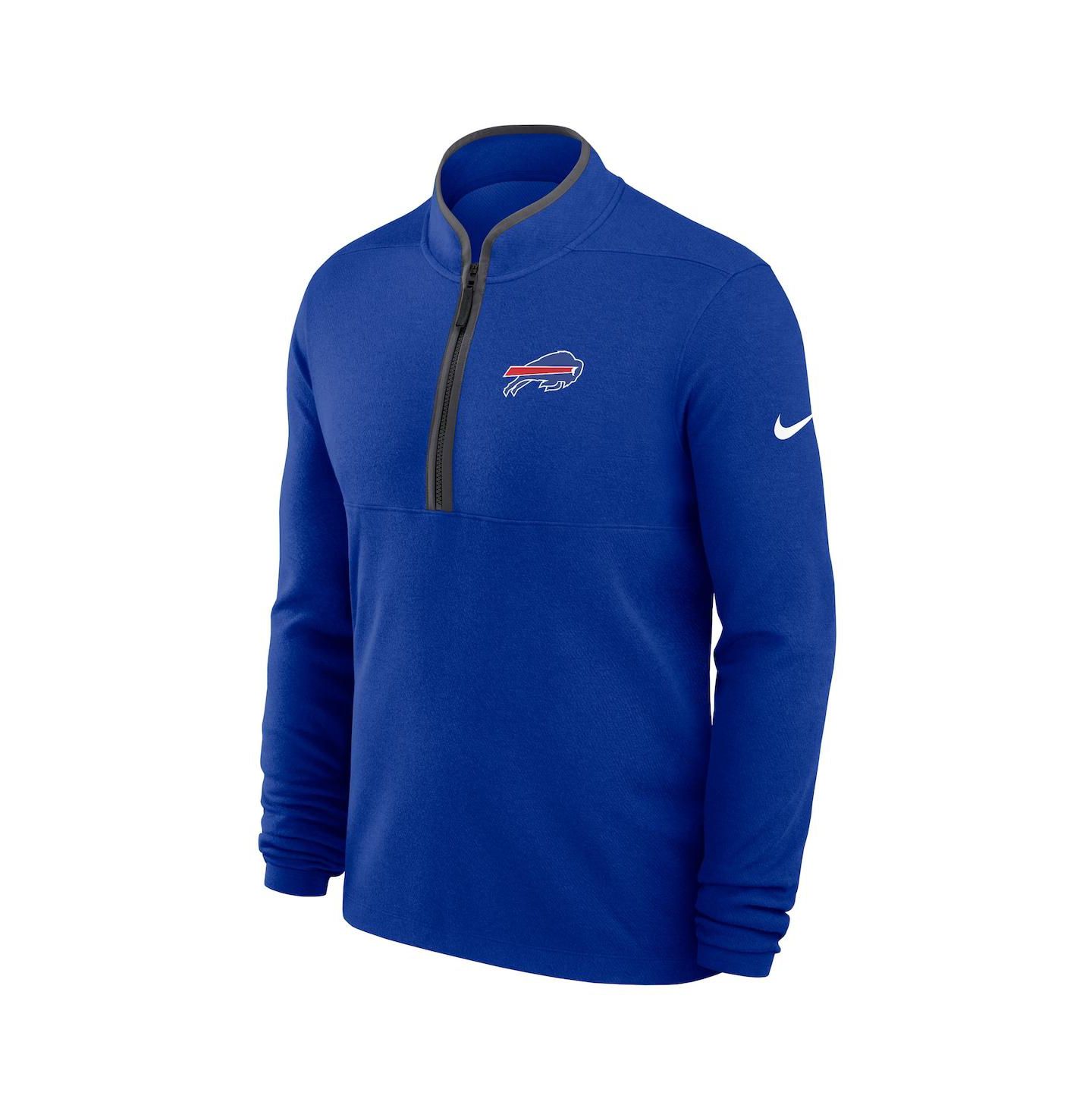 Мужской свитер Nike Royal Buffalo Bills Lightweight Victory Performance Half-Zip Pullover — фото 2
