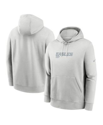 Nike - Men's Gray Philadelphia Eagles Edge Pack French Terry Club Pullover Hoodie