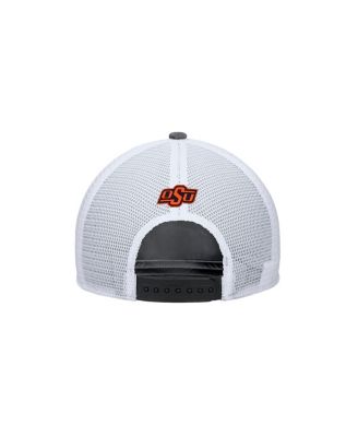 Men's Anthracite Oklahoma State Cowboys 2025 On-field Rise Trucker Performance Adjustable Hat
