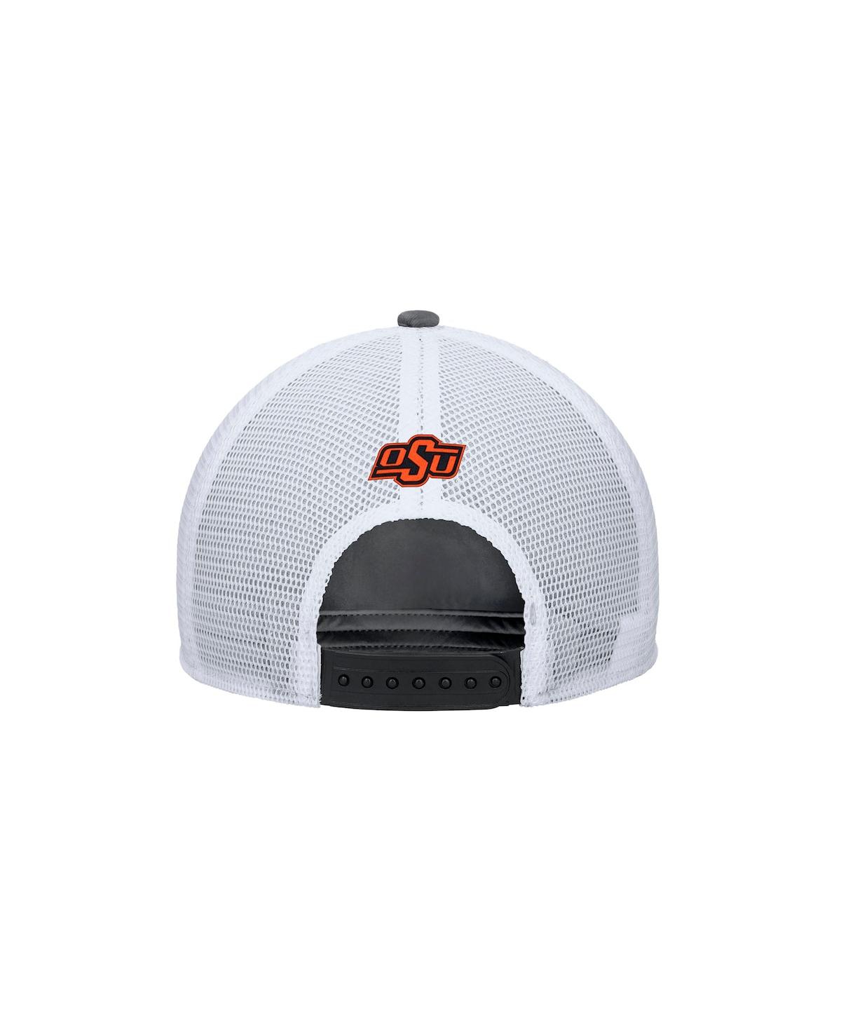 Nike Men's Anthracite Oklahoma State Cowboys 2025 On-field Rise Trucker Performance Adjustable Hat In Gray