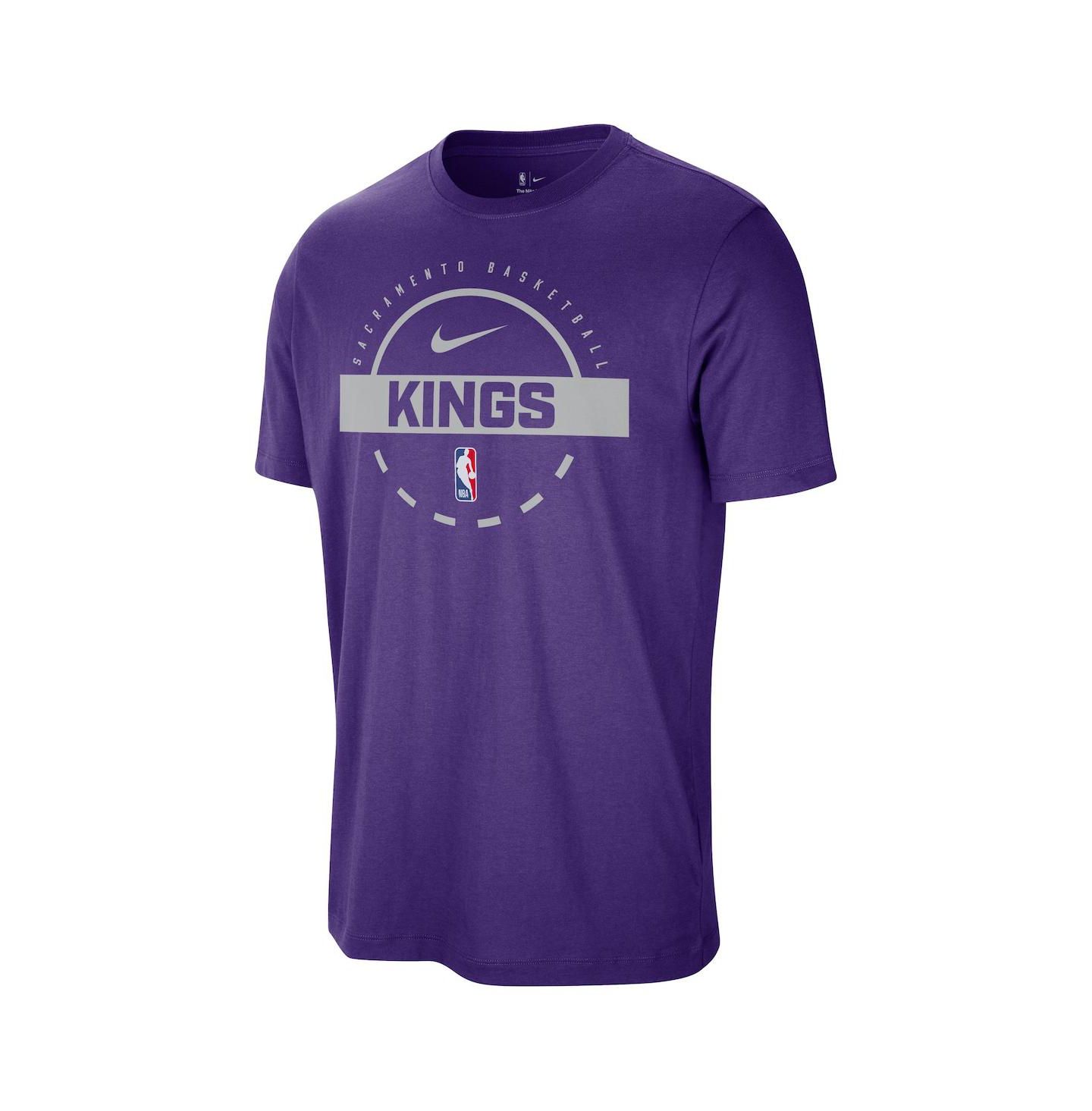 Мужская футболка Nike Purple Sacramento Kings Authentic Practice — фото 2